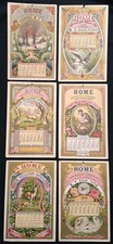 1872 Victorian HOME INSURANCE CO. Promotional 12 Month CALENDAR COMPLETE *RARE* picture
