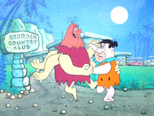 1970's FLINTSTONES Fred Hanna-Barbera ORIGINAL PRODUCTION drawing CEL picture