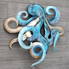 Octopus Metal Wall Art, Nautical Home Decor, Beach House Ocean Boating Sea Life picture