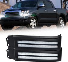Switchback White/Amber LED Front Fog Side Marker Headlight DRL Amber Sequential picture