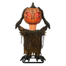 3 FT ANIMATED POP UP PUMPKIN HENCHMAN HALLOWEEN ANIMATRONIC PROP picture