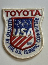 Vintage 1978 Toyota USA Olympic Committee 1980 Olympics Promo Patch USOC picture