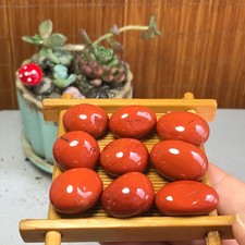 9Pcs Natural red jasper Stone Quartz Crystal Tumbled Reiki Stone Healing A4802 picture