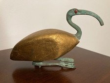 Ancient Egyptian Bronze & Wood Ibis Bird Sculpture picture
