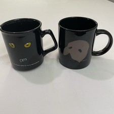 Vintage 1986 The Phantom of the Opera & 1981 Cats Ceramic Coffee Tea Mug picture