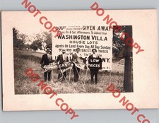 c1910 Early Real Estate Advertising Occupational Signs New York NY RPPC Photo picture