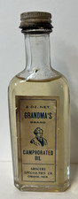 Vintage Grandma's Brand 2 oz. Full Camphorated Oil Grocers Specialties Omaha, NE picture