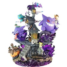 31cm Gengar Evolution Family Figure – Haunter & Gastly PVC Anime Statue W/B picture