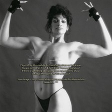 Vanessa del Rio Photo by Paul Goode My Body Building Era Sign AFTER BUY w/COA picture