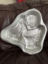 Saban's Mighty Morphin Power Rangers Cake Pan By Wilton Vintage Aluminum Metal picture