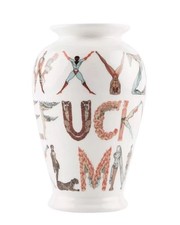 SUPREME Alphabet F-Word White Ceramic Printed Vase SS'18 picture