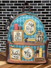 Loungefly Alice in Wondeland frames and books mini backpack BAM exclusive picture