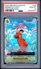 2024 ONE PIECE OP08-TWO LEGENDS TREASURE RARE #109 MONKEY D. LUFFY PSA 10 picture