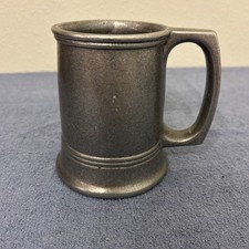 Vintage Carson Pewter Tankard Beer Mug Handled Stein USA Made picture