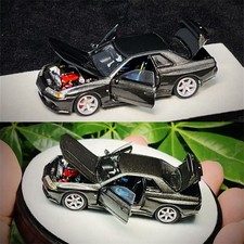 PGM 1:64 Scale Metallic Grey Diecast Model Car - Ideal For Car Collectors Gifts picture