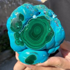 760g Rare Natural Chrysocolla/Malachite Top Polished rough Mineral specimen picture