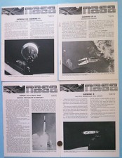 NASA Publication Lot of 4 vtg 60s GEMINI Fact Sheet Mission Summary FLIGHT picture