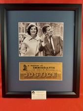 RARE Original JFK 1963 Signed Magazine COA/JSA President Kennedy Framed picture