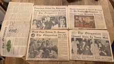Kennedy Assassination The Oregonian Nov 23-26 1963 Newspapers Plus More picture