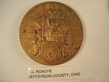 WW I Jefferson County, Ohio service medal named to Roache picture