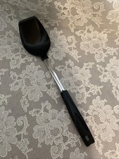 Vintage EKCO? USA Black Nylon Cooking~Serving Spoon 11 1/4