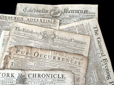 OLD NEWSPAPER FROM 1700s - Stock Prices, Historical Events, Trade, Economy, Wars picture