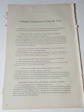 1872 train document New railroad Companies Incorporated in Ohio 1870 to 1871  picture