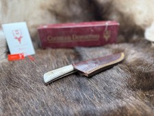 Muela Hand Crafted Rebeco Knife Stag Handles With Sheath Mint In Box picture
