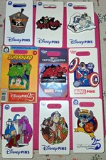 Authentic Disney Trading Pins  Lot of 9 AUTHENTIC On Original Backer Cards picture