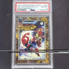 2024 Topps Chrome Marvel Amazing Spider Man Gold #SG-8 PSA 10 picture