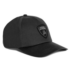 GENUINE Lamborghini Black Shield Logo Cap Black picture