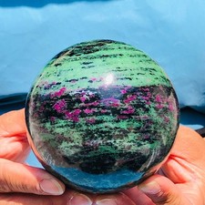 2 pieces 5.56LB Natural Red and Green Treasure Ball Quartz Crystal Healing 5170 picture