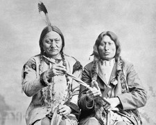 Indian CHIEF SITTING BULL and CRAZY HORSE 8x10 Photo Native American Print picture