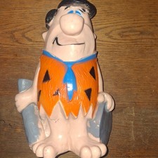 Fred Flintstone Vinyl Coin Bank Vintage 1971 Hanna-Barbera Homecraft Good BDS 13 picture