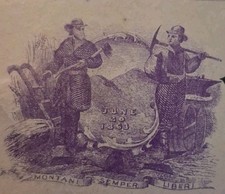SLING'S 🪙 RARE 💰 1871 The Bank of The West. Charleston, West Virginia Check picture