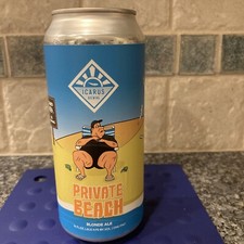 16oz Private Beach Blonde Ale New Jersey beer can. Icarus Brew picture
