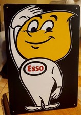 Esso Oil Drop Metal Sign 12x8 Inch Dign Brand New In Package. picture