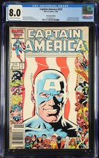 Captain America #323 1986 Marvel CGC 8.0 [Newsstand] 1st John Walker GradedComic picture