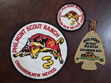 Vintage Boy Scouts Philmont Scout Ranch Patch Lot Cimarron New Mexico BSA picture