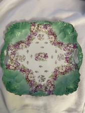 Antique European Porcelain handled serving/serving tray /REAL Antique 1890-1920s picture