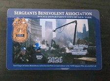 NYPD Sergeant Card 2026 Pba Authentic. Sergeant Name Provided.  picture