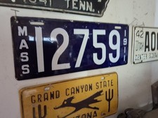 1911, Massachusetts license plate very nice. picture