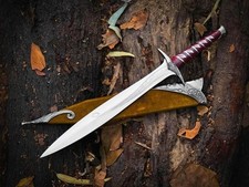 Handmade Stainless Steel Medieval / Viking Sword With Scabbard. picture