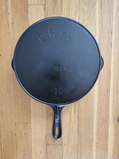 Griswold Erie No. 10 Third Series Skillet c. 1890s - Vintage and Restored picture
