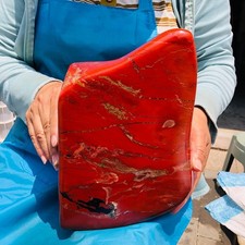17.38LB Large Natural Red Jasper ore standard Quartz Crystal Healing Sample 5926 picture