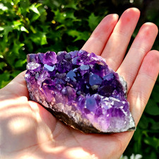Natural Amethyst Geode Cluster Raw Quartz Crystal Healing Stone Specimen Home picture