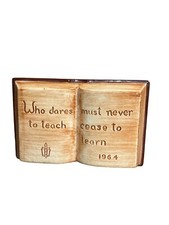 Pennsbury Pottery Who Dares To Teach Must Never Cease To Learn Extremely Rare picture