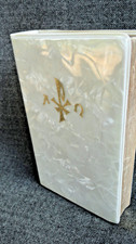 Vintage Key of Heaven Bridal Pearl Hardcover 1970 Catholic Wedding Prayer Book picture