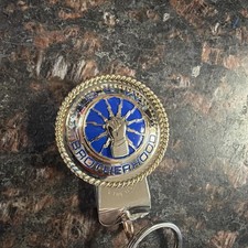 IBEW BROTHERHOOD navy blue filled key fob picture