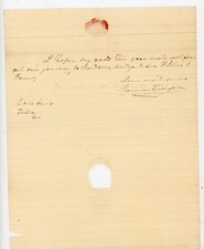 1832 Antique Handwritten Letter Signed Herman Livingston Oak Hill NY / Hudson picture